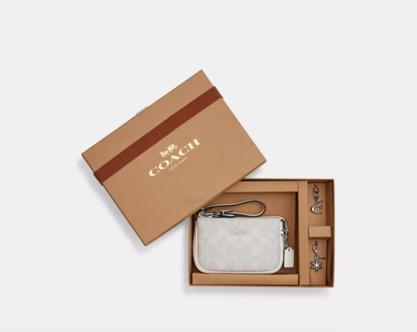 MERDEKA SUPER SPECIAL- Coach Boxed Nolita 15 In Signature Canvas (Chalk)