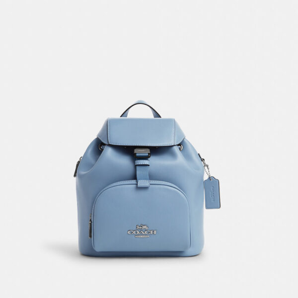 Coach Smith Leather Pace Backpack (Cornflower)