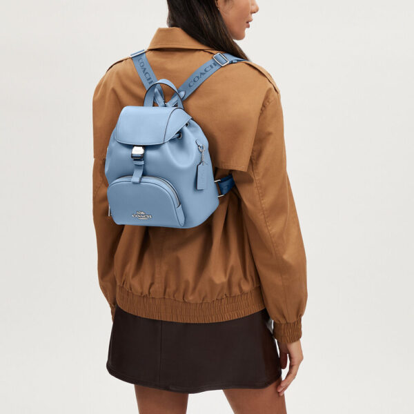 Coach Smith Leather Pace Backpack (Cornflower) - Image 2