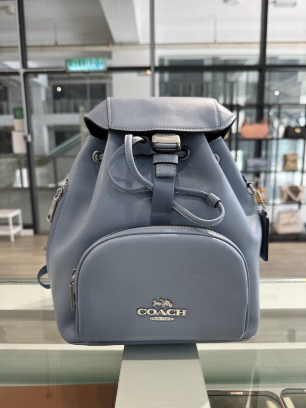 Coach Smith Leather Pace Backpack (Cornflower) - Image 5