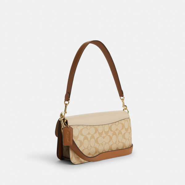 Coach Morgan Shoulder Bag In Blocked Signature Canvas (Khaki Multi) - Image 4