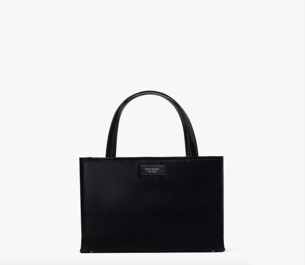 Kate Spade Sam Icon Leather Small Tote (Black) - Boutique Collection