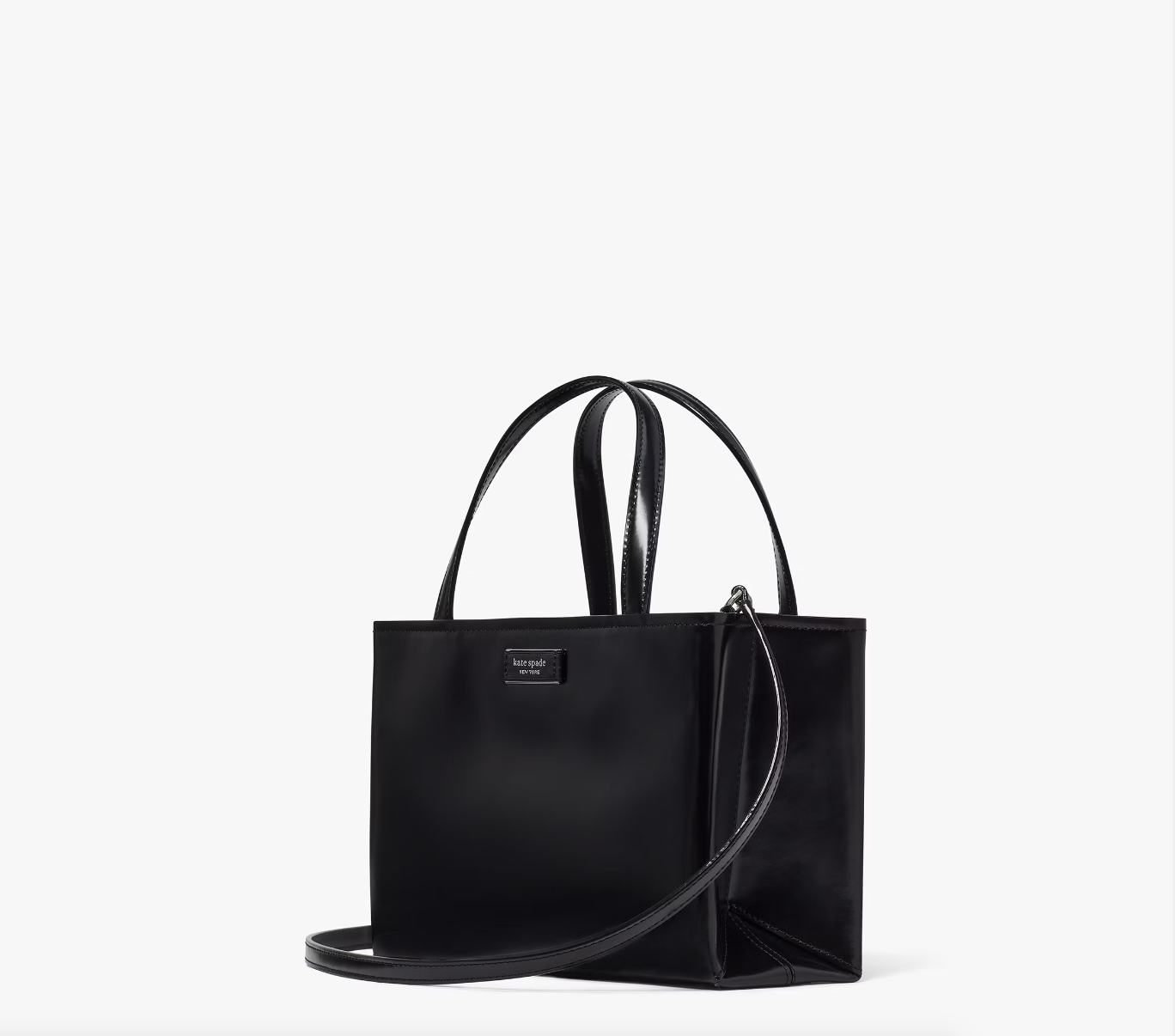 Kate Spade Sam Icon Leather Small Tote (Black) – Boutique