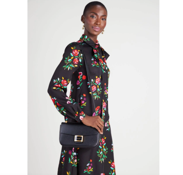Kate Spade Katy Medium Convertible Shoulder Bag (Black)- Boutique Collection - Image 4
