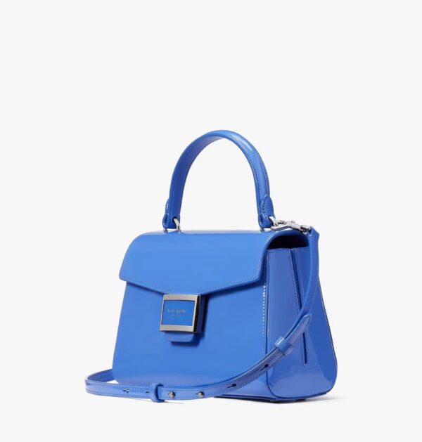 Kate Spade Katy Patent Leather Small Top Handle Bag (Fluorite) - Boutique Collection - Image 5