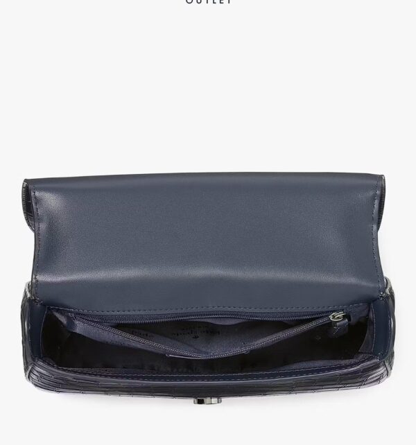 Kate Spade Kyla Croc Embossed Top Handle Saddle Bag (Blazer Blue) - Image 4