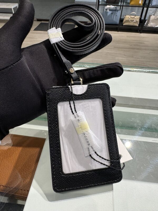 Marc Jacobs Leather Lanyard ID Holder (Black) - Image 2