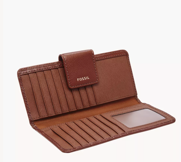 Fossil Madison Slim Clutch (Medium Brown) - Image 2