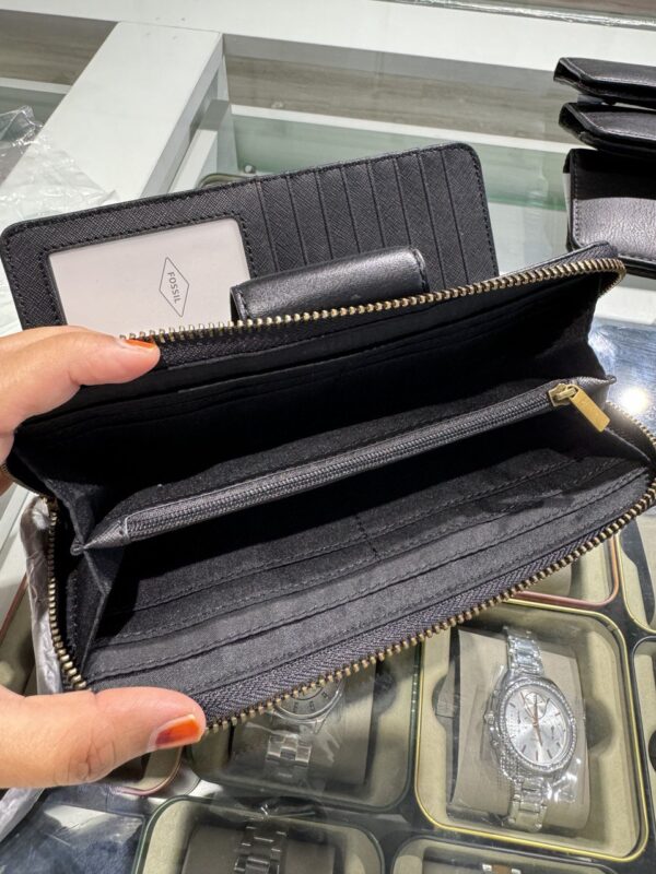 Fossil Madison Zip Clutch (Black) - Image 2