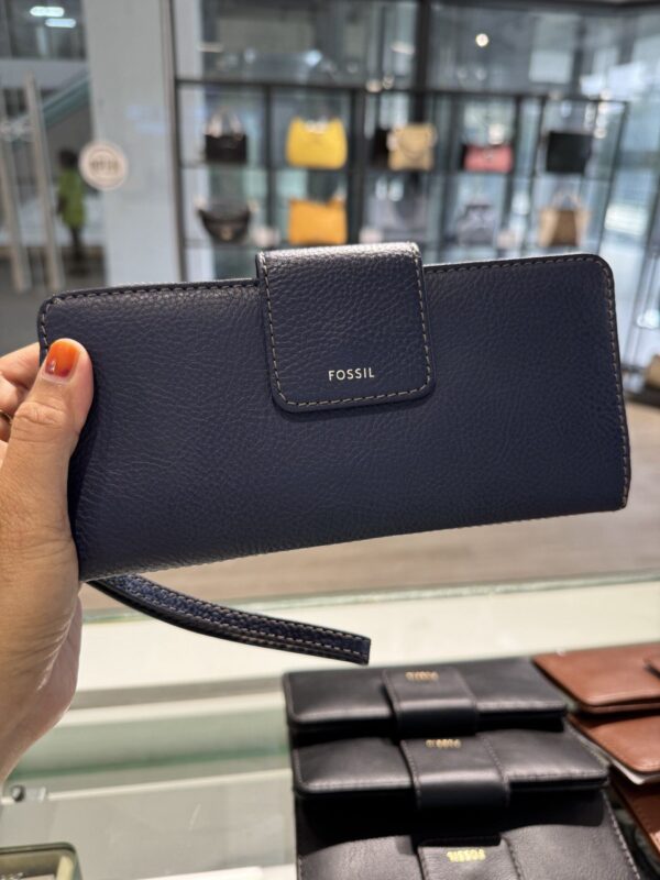 Fossil Madison Zip Clutch (Blue)