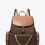 Michael Kors Jet Set Large Logo Backpack(Brown)