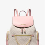 Michael Kors Jet Set Large Logo Backpack(Powder Blush)
