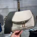 Marc Jacobs The Groove Leather Mini Messenger Webbing Strap (Marshmallow)