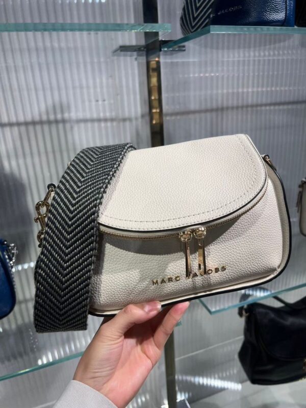 Marc Jacobs The Groove Leather Mini Messenger Webbing Strap(Marshmallow)
