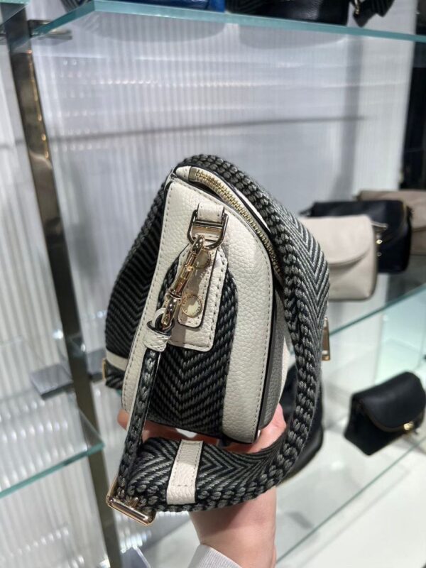 Marc Jacobs The Groove Leather Mini Messenger Webbing Strap(Marshmallow) - Image 3