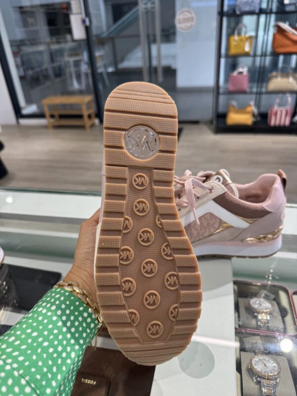 Michael Kors Allie Trainer (White/RSKF) Size US5.5 - Image 2