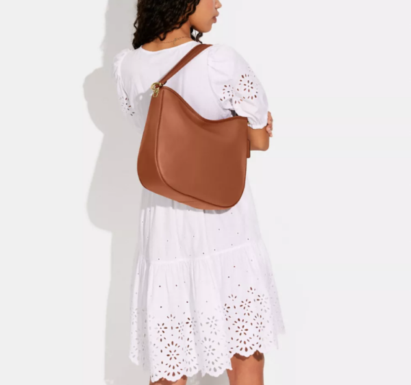 Coach Soft Tabby Hobo In Colorblock (Canyon/RSKF) - Boutique Collection - Image 2