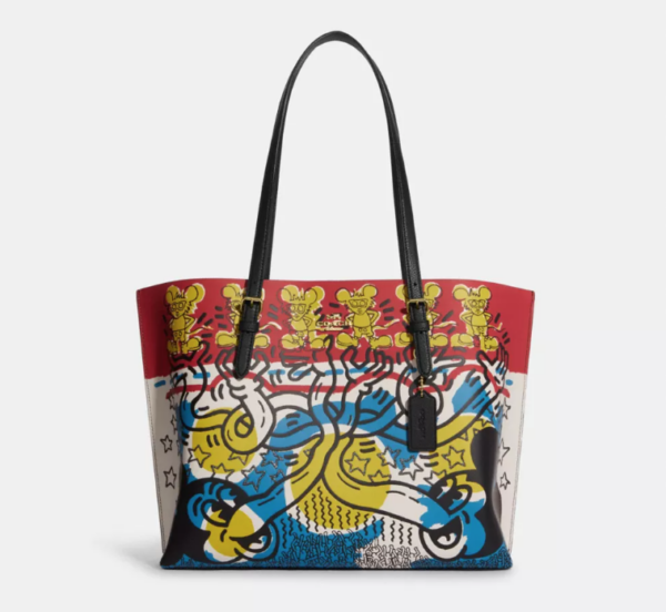 CLEARANCE - Coach Disney Mickey Mouse X Keith Haring Mollie Tote Bag (Multi/RSKF) - Image 4