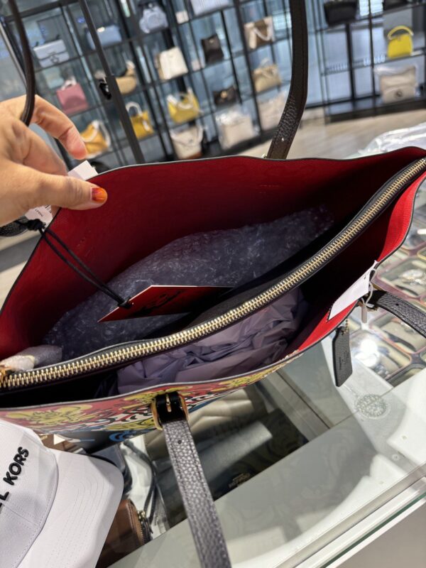 CLEARANCE - Coach Disney Mickey Mouse X Keith Haring Mollie Tote Bag (Multi/RSKF) - Image 2