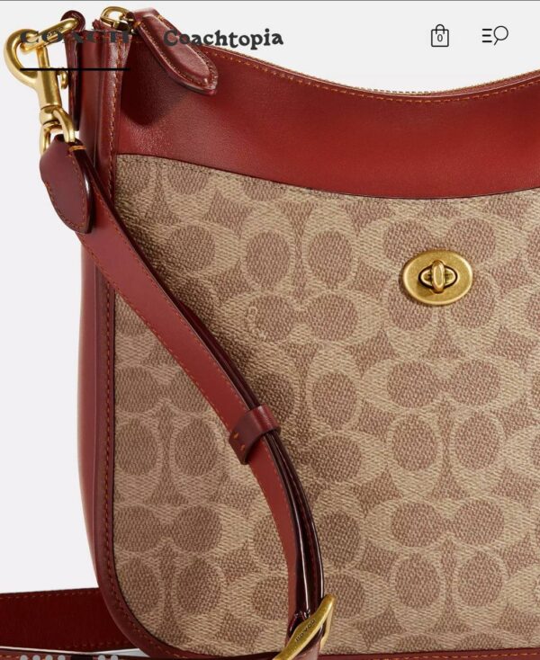 Coach Chaise Crossbody Bag in Signature (Tan Rust)- Boutique Collection - Image 2