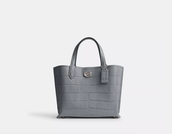 Coach Willow Tote Bag 24 (Grey Blue Multi) - Boutique Collection