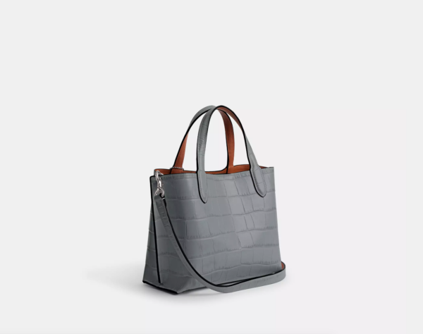 Coach Willow Tote Bag 24 (Grey Blue Multi) - Boutique Collection - Image 6