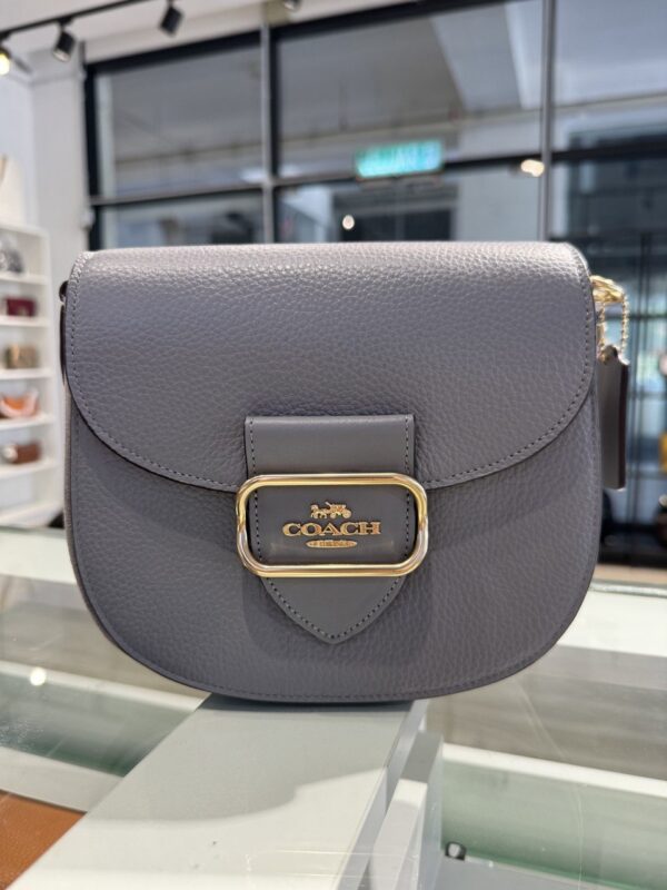 Coach Morgan Saddle Bag (Granite/RSKF) - Image 6