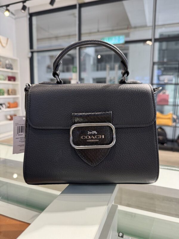 Coach Morgan Top Handle Satchel (Black) - Image 2