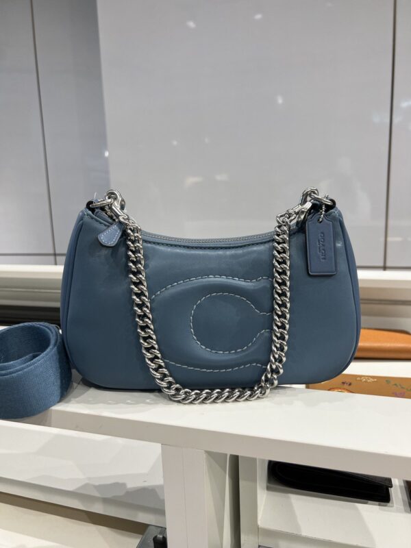 Coach Teri Shoulder Bag With Signature Quilting (Light Mist/RSKF)