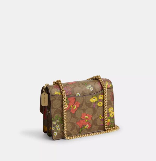 Coach Mini Klare Crossbody In Signature Canvas With Floral Print (Khaki Multi/RSKF) - Image 3