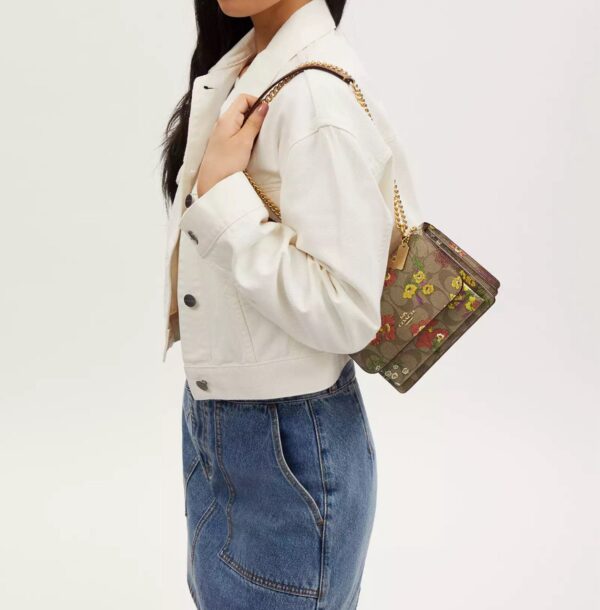 Coach Mini Klare Crossbody In Signature Canvas With Floral Print (Khaki Multi/RSKF) - Image 2