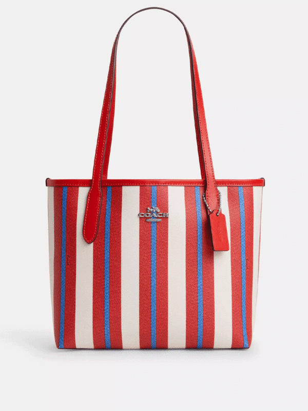 Coach Small Small City Tote (Chalk Multi)