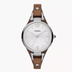 Fossil Georgia Brown Leather Watch (ES3060)