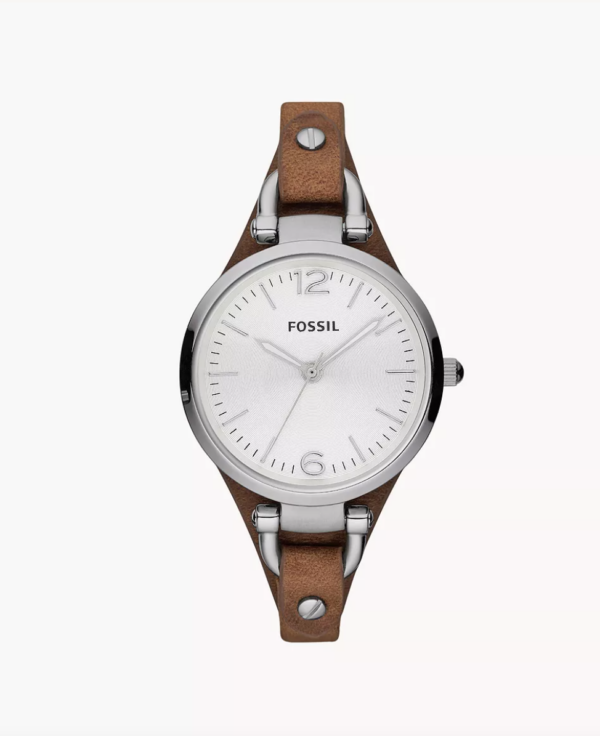 Fossil Georgia Brown Leather Watch (ES3060)