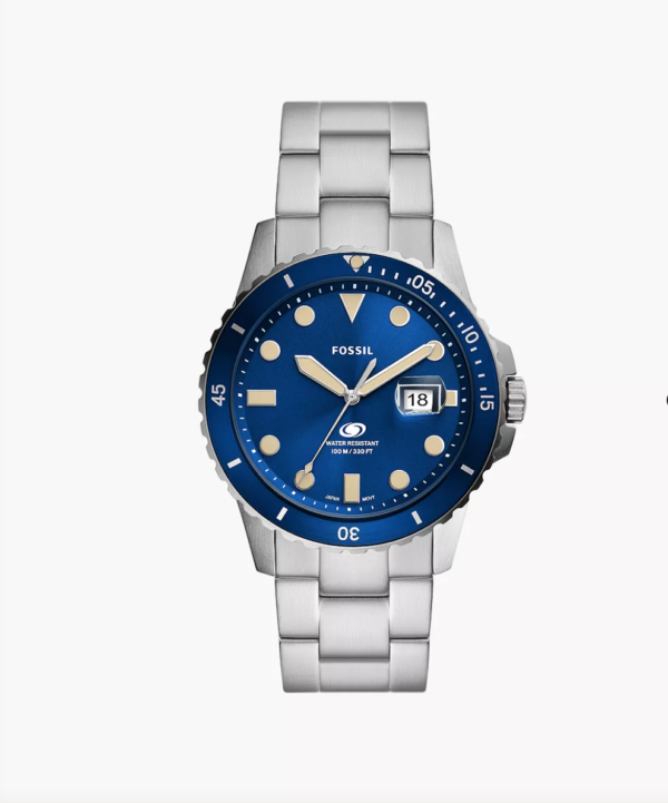 Fossil Blue Dive Three-Hand Date Stainless Steel Watch (FS5949)