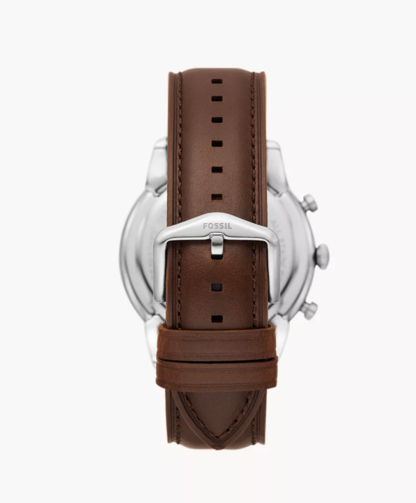 Fossil Townsman Chronograph Brown Eco Leather Watch and Bracelet Set (FS5967 Set) - Image 3