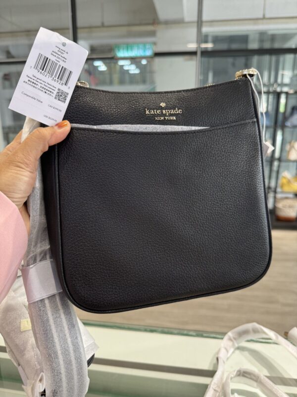 MERDEKA CLEARANCE - Kate Spade Rosie North South Swingpack Crossbody (Black/RSKF) - Image 2