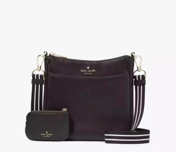 MERDEKA CLEARANCE - Kate Spade Rosie North South Swingpack Crossbody (Black/RSKF)