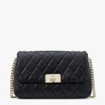 Kate Spade Carey Medium Flap Shoulder Bag (Black)