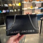 Marc Jacobs Party On A Chain Crossbody Leather Bag (Black)