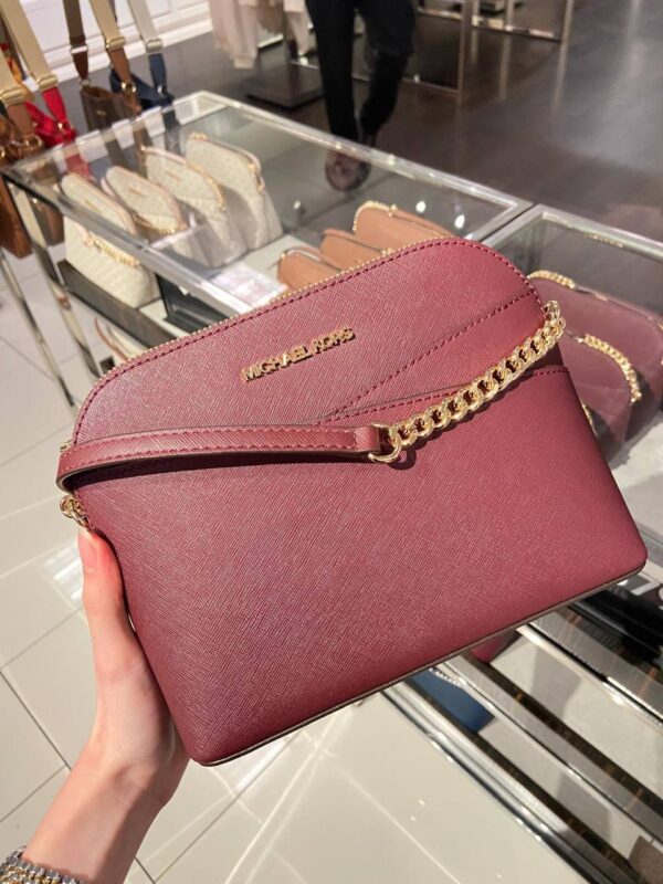Michael Kors Jet Set Travel Medium Dome Crossbody Bag (Oxblood) CRAZY DEAL - Image 2