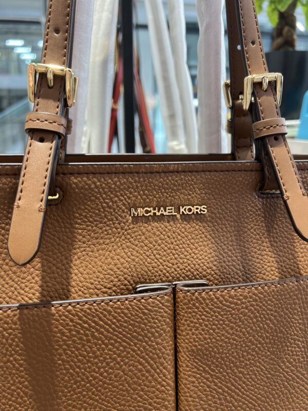 Michael Kors Jet Set Medium Pocket Tote (Luggage) - Image 2