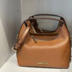 Michael Kors Ember Leather Small Messenger (Luggage)