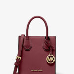 [In Transit] - Michael Kors Mercer Extra-Small Pebbled Leather Crossbody Bag (Oxblood)