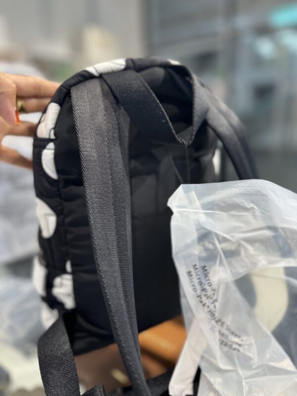 Marc Jacobs Mini Nylon Quilted Backpack (Black White) - Image 3