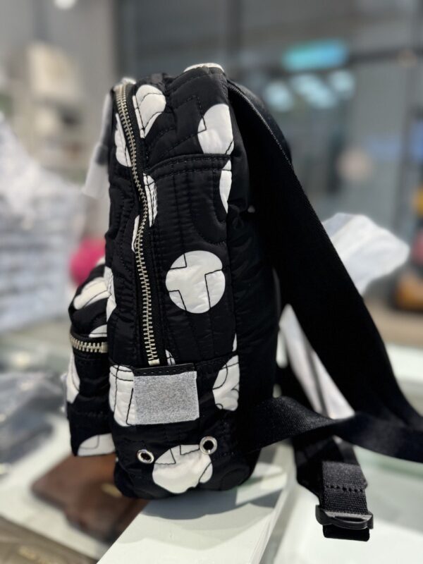 Marc Jacobs Mini Nylon Quilted Backpack (Black White) - Image 2