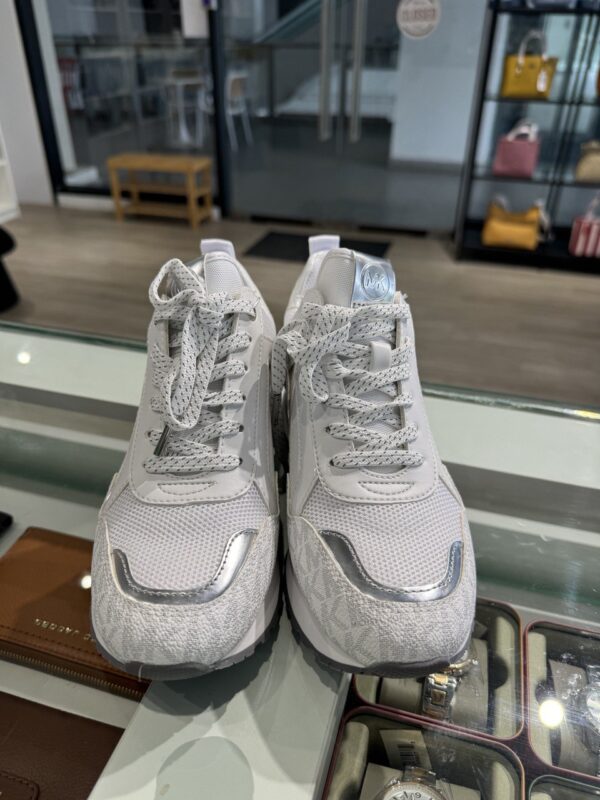 Michael Kors Allie Trainer (White/RSKF) Size US5.5 - Image 3