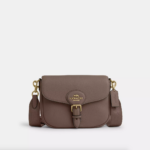 [In Transit] - Coach Amelia Saddle Bag (Dark Stone)