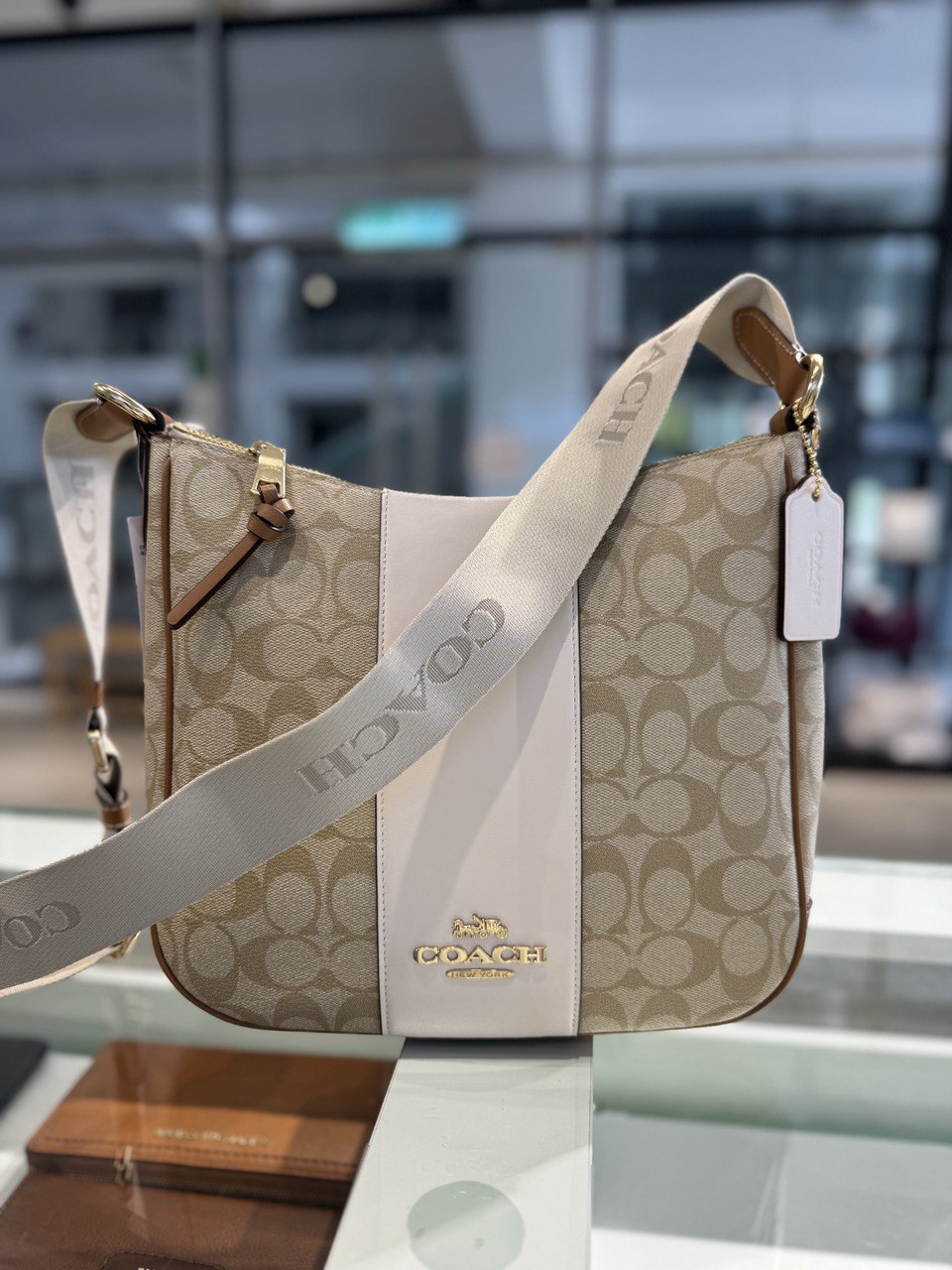 Coach heritage stripe hip bag hotsell