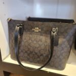 Coach Gallery Tote In Signature Canvas (Brown Black)